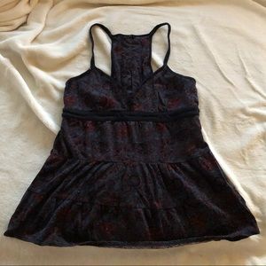 Navy and Maroon Tank Top